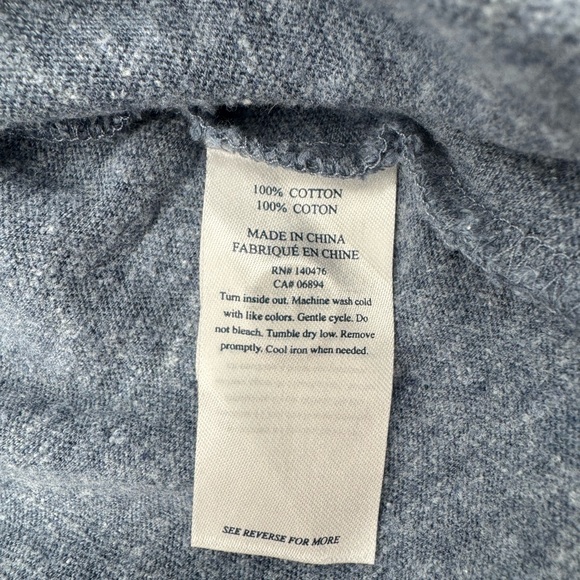 Faherty Flint Blue Long Sleeve Luxe Heather Polo , 100% Organic Cotton, Size S - Picture 9 of 14